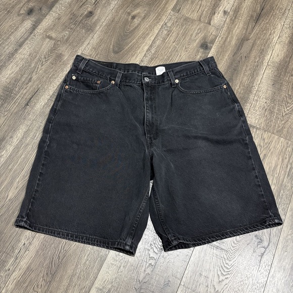 Levi's Other - Vintage 2001 Levi's 550 Black Relaxed Fit Jean Shorts Mens Size 40